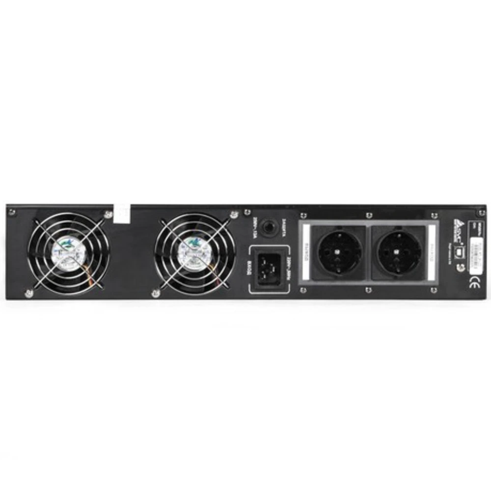 UPS SVC RTL-3K-LCD, 2100W, 4x12V/9Ah, AVR 145-275V, 2 розетки, USB, Black — 3