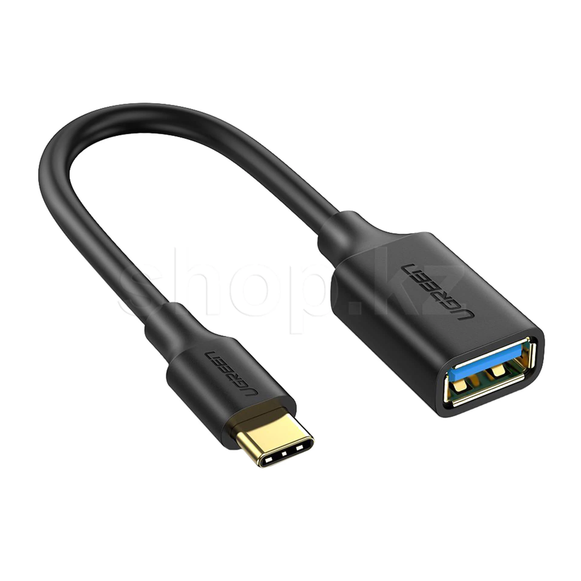 Переходник USB Type-C - USB 3.0 Ugreen US154, Black, OEM