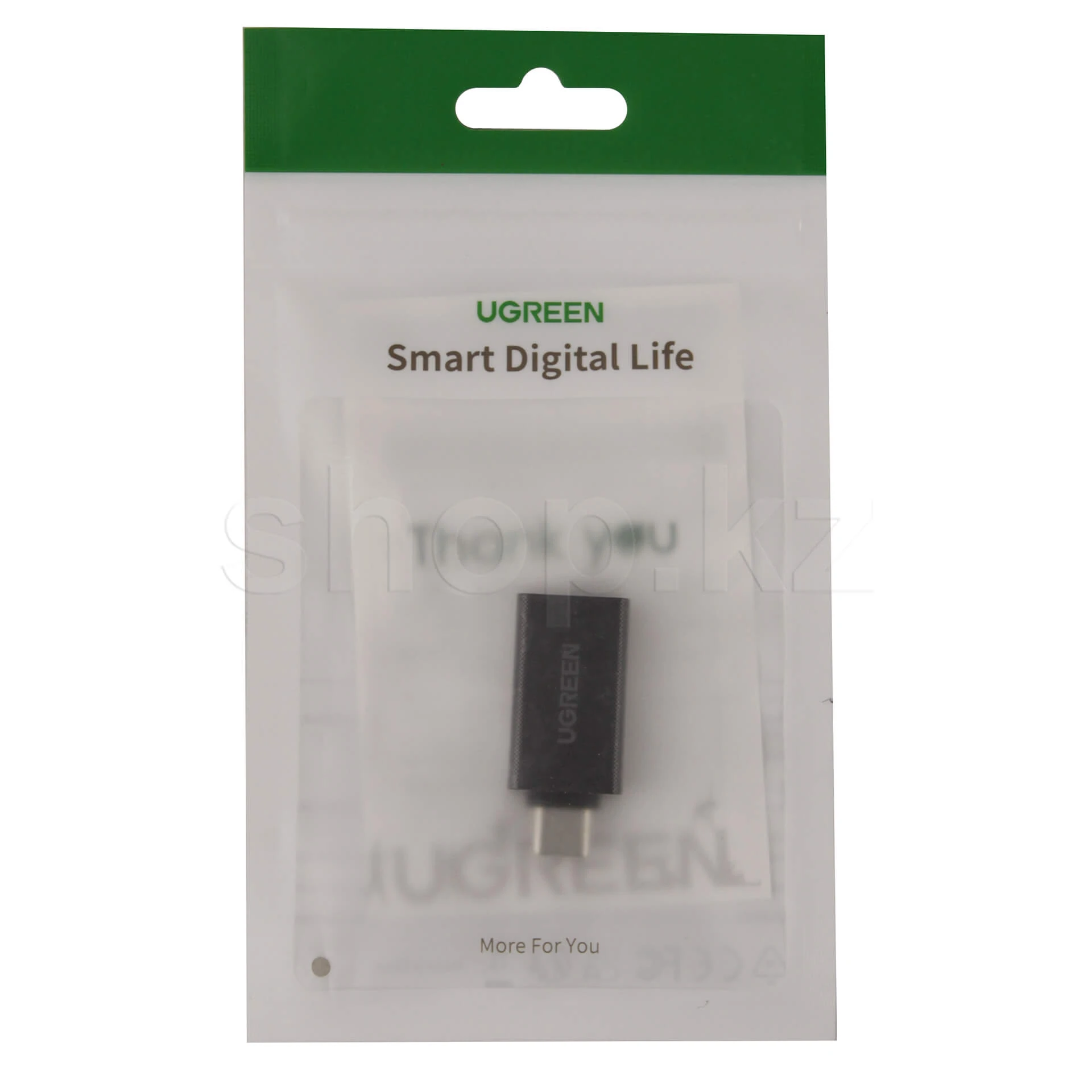 Переходник USB Type-C - USB 3.0 Ugreen US173, Black, OEM — 3