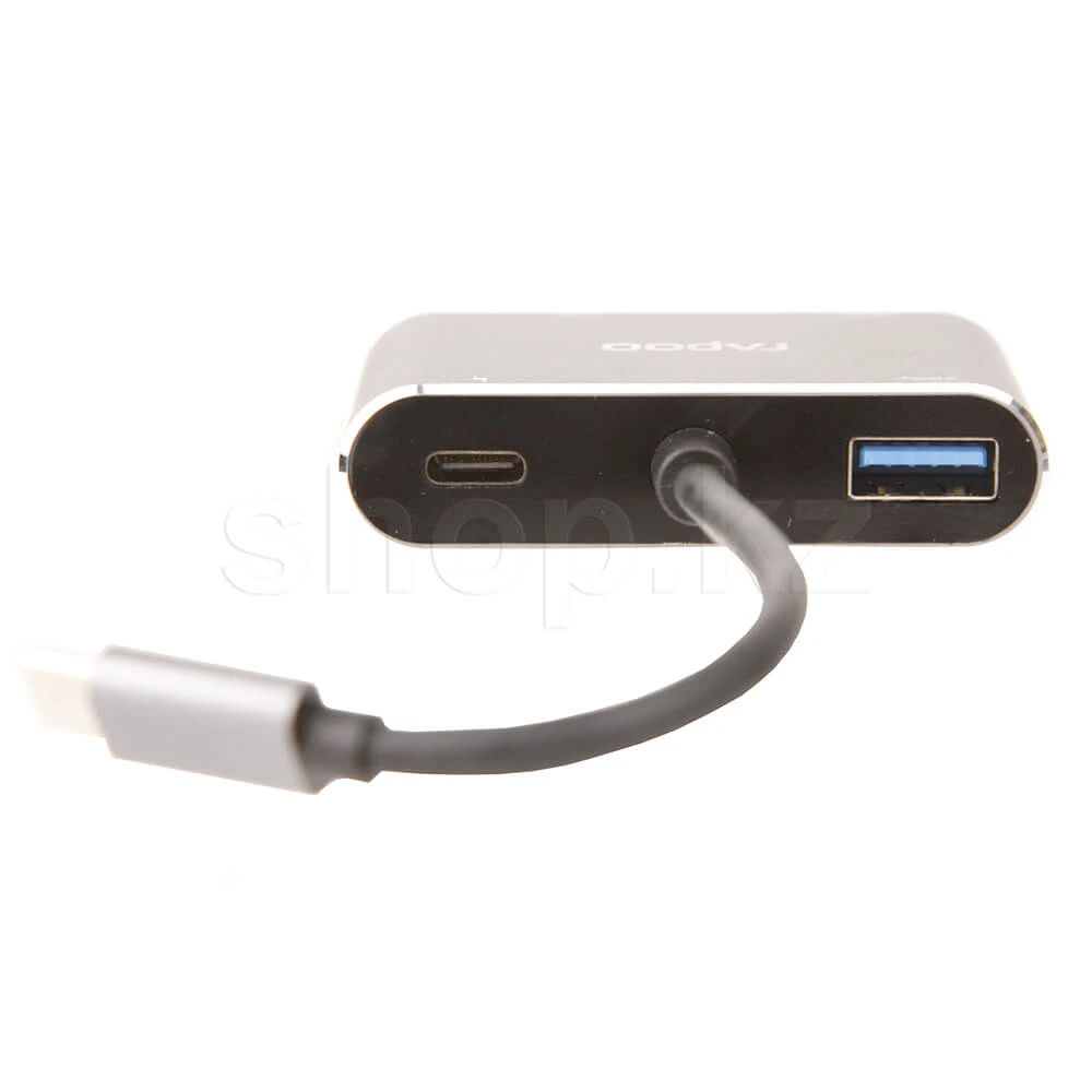 Переходник USB Type-C Multi Function 2in1, Rapoo XD30, 0.1m, BOX — 2