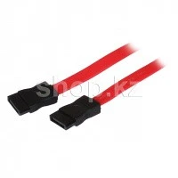 Шлейф SATA, iPower iPiS, 0.4m, Red, без защелок, OEM