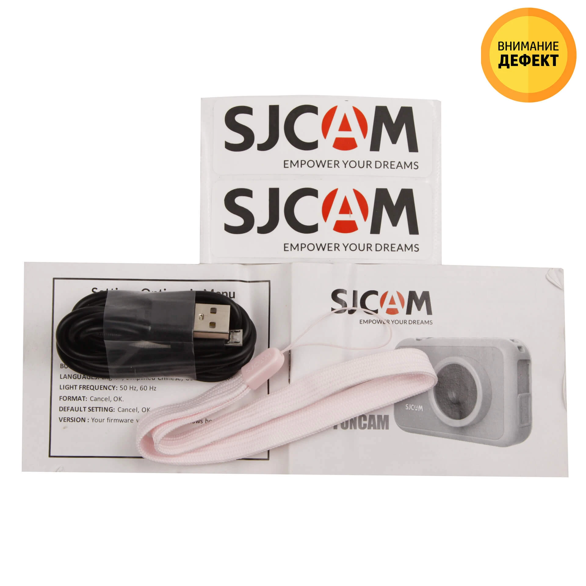 Экшн-камера SJCAM FunCam, 12 Mpx, 1080P, 800mAh, Pink — 2