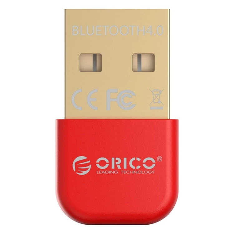 Адаптер USB Bluetooth Orico BTA-403-RD, BT 4.0, Red — 2
