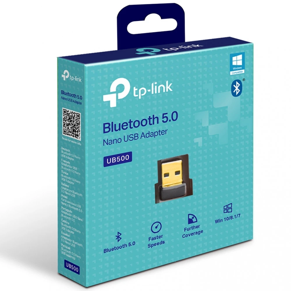 Адаптер USB Bluetooth TP-Link UB500, BT 5.0, Black — 5