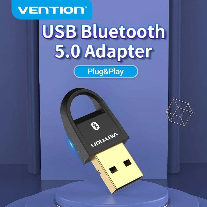 Адаптер USB Bluetooth Vention CDSB0, BT 5.0, Black — 2