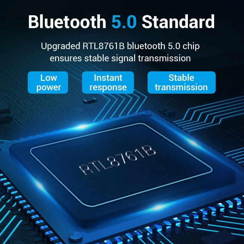 Адаптер USB Bluetooth Vention CDSB0, BT 5.0, Black — 3