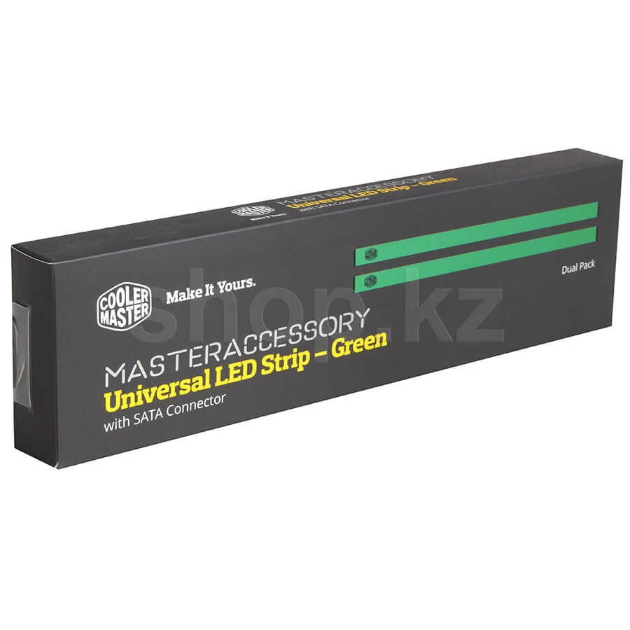 Светодиодная лента CoolerMaster MCA-U000R-GLS000, Green LED, magnetic, 26 см, 2xSATA — 3