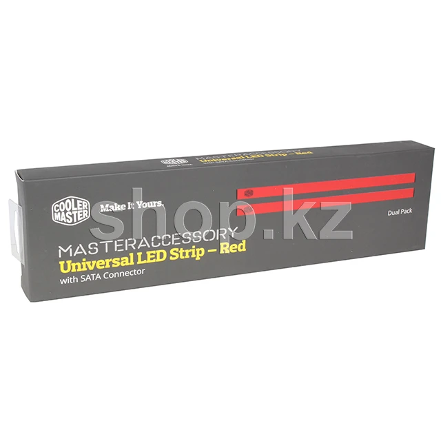 Светодиодная лента CoolerMaster MCA-U000R-RLS000, Red LED, magnetic, 26 см, 2xSATA — 3