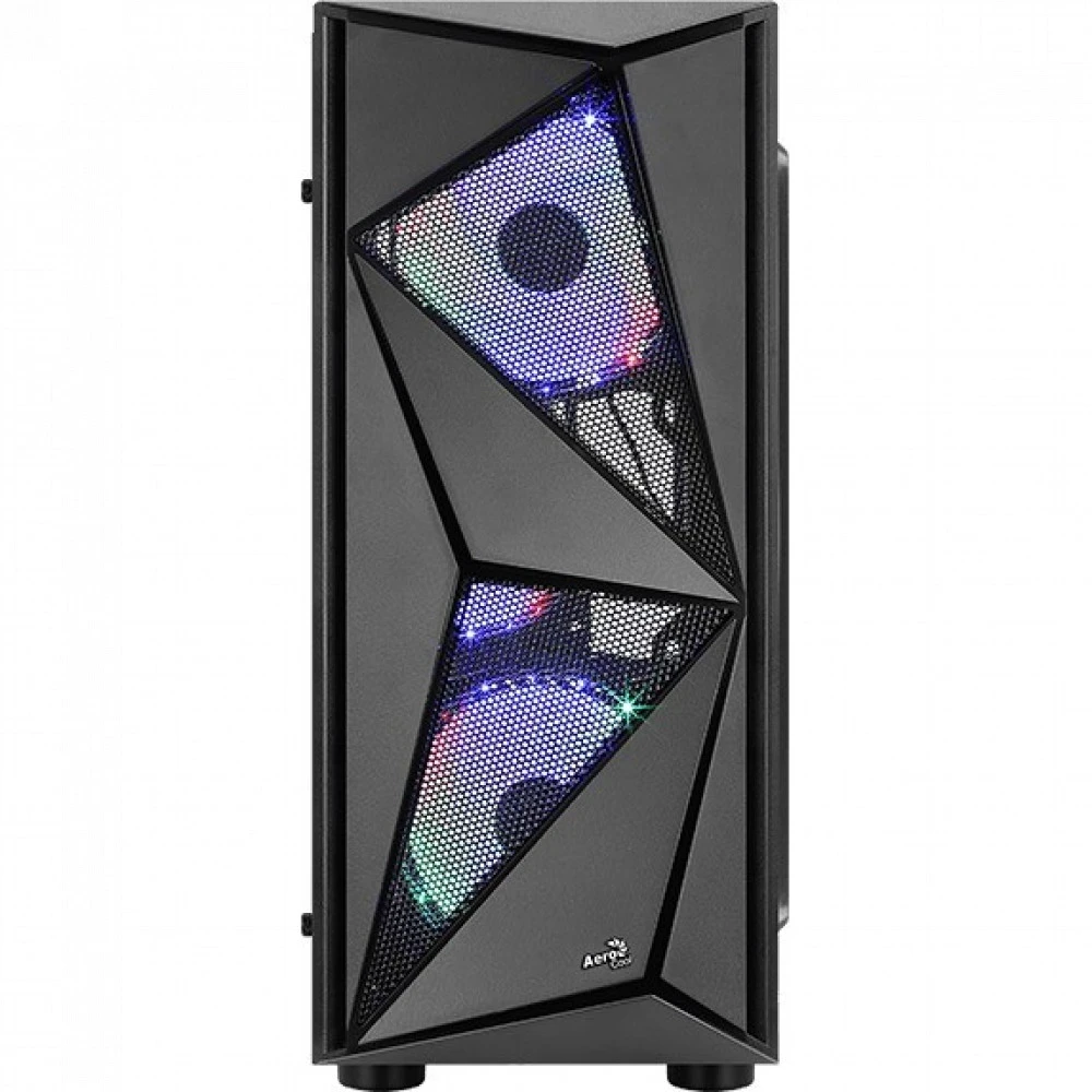 Корпус AeroCool Glider-G, Midi Tower, ATX, Black, 1x3.5"/4x2.5", 2xUSB, USB3.0, RGB — 2