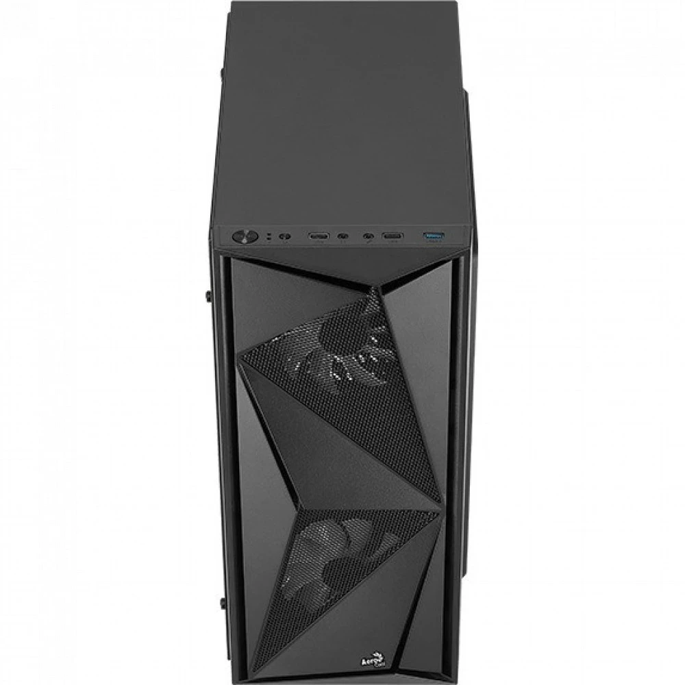 Корпус AeroCool Glider-G, Midi Tower, ATX, Black, 1x3.5"/4x2.5", 2xUSB, USB3.0, RGB — 3