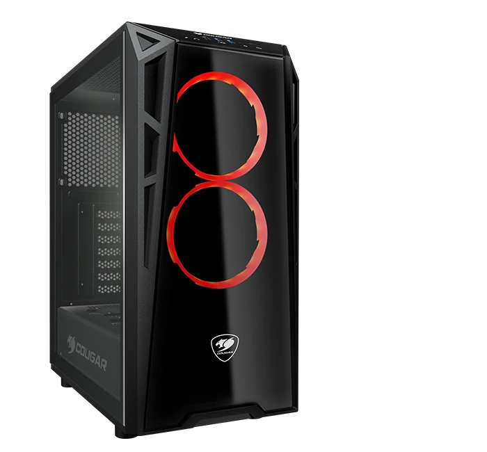 Корпус Cougar Turret, Midi Tower, ATX, Black, 2x2.5", USB2.0, 2xUSB3.0