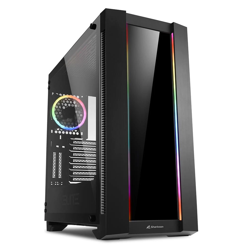 Корпус Sharkoon ELITE SHARK CA200G, E-ATX, чёрный