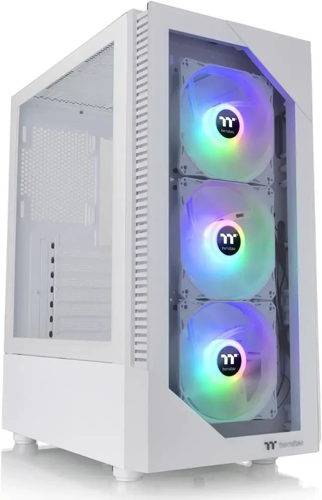 Корпус Thermaltake View 200 TG ARGB, Midi Tower, ATX, White, 2x3.5"/2x2.5", 2xUSB3.0