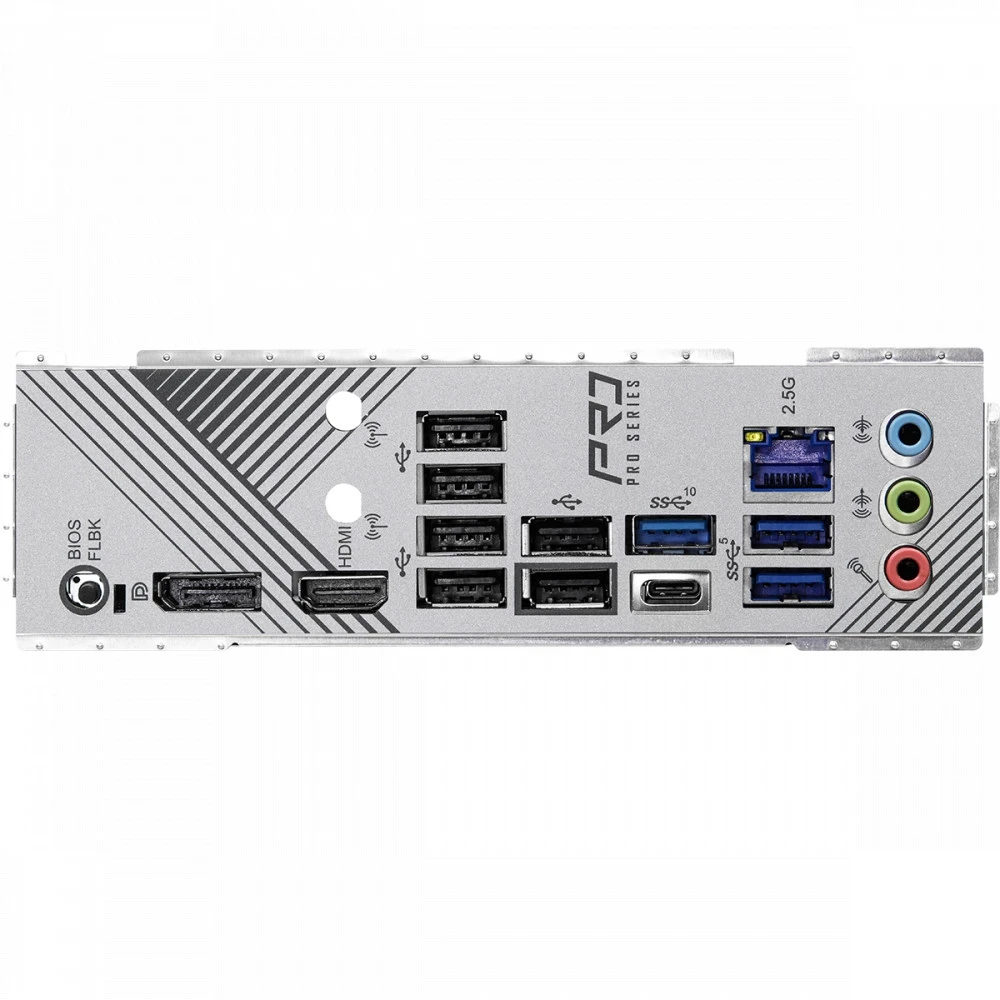 Матплата ASRock B650 Pro RS, AM5,ATX, 4DDR-5, 2xPCI-Ex16, 4SATA, 3xM.2, HDMI, DP, 16USB — 4