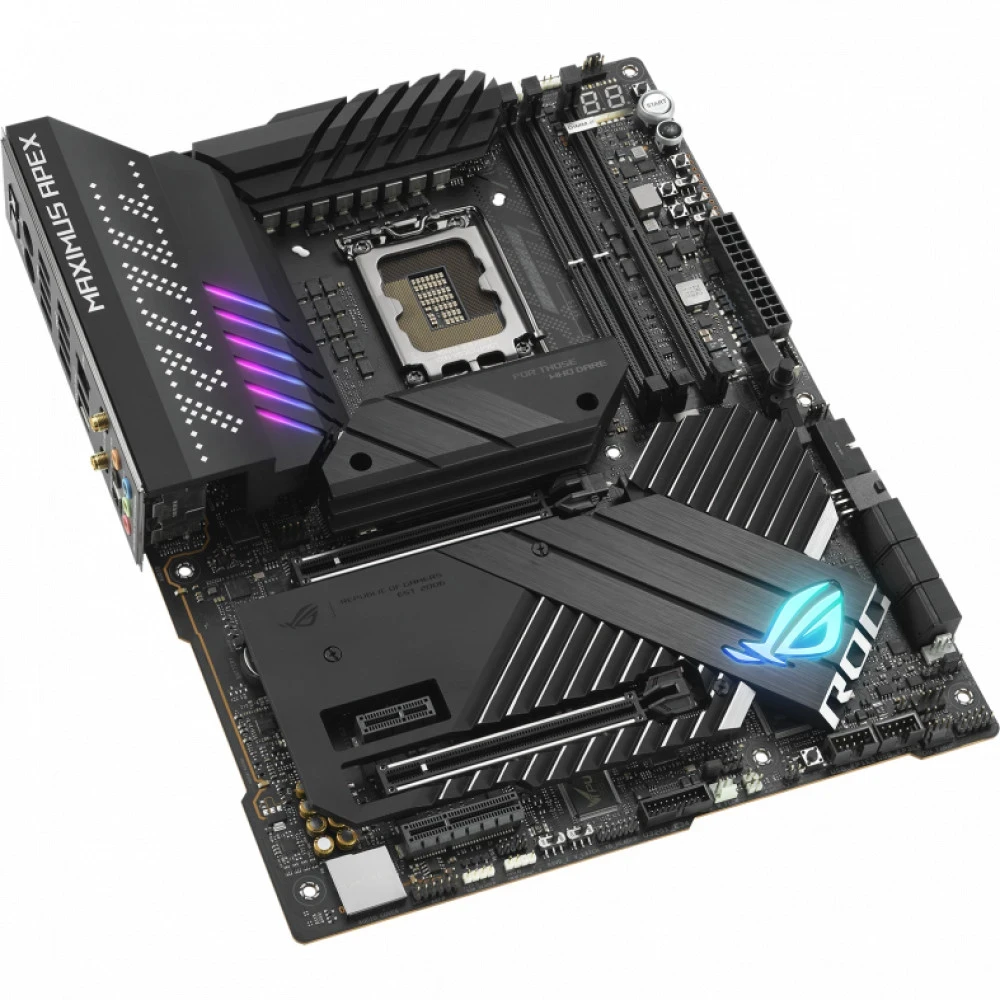 Матплата Asus ROG Maximus Z690 Apex, iZ690, S1700, ATX, 2DDR-5, 2xPCI-Ex16, 6SATA, 2xM.2, 19USB — 3