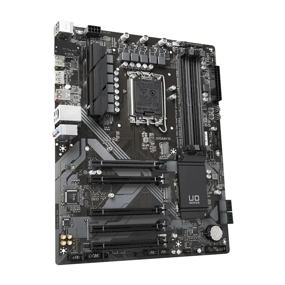 Матплата Gigabyte B760 DS3H DDR4, iB760, S1700, ATX, 4DDR-4, 5xPCI-Ex16, 4SATA, 2xM.2, HDMI,DP,13USB