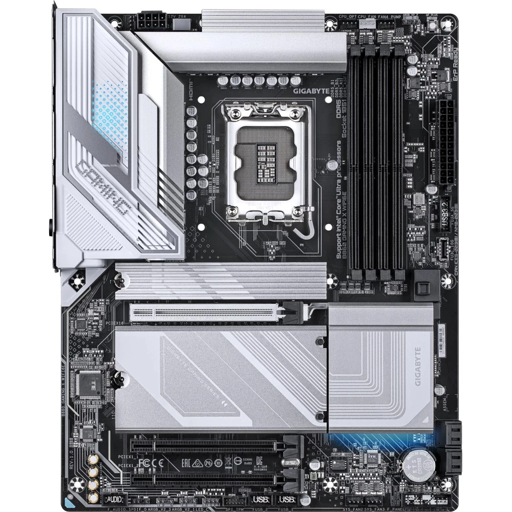 Матплата Gigabyte B860 Gaming X WiFi6E, iB860, S1851, ATX, 4DDR-5, 3xPCI-Ex16, 3xM.2, HDMI, DP,16USB — 2