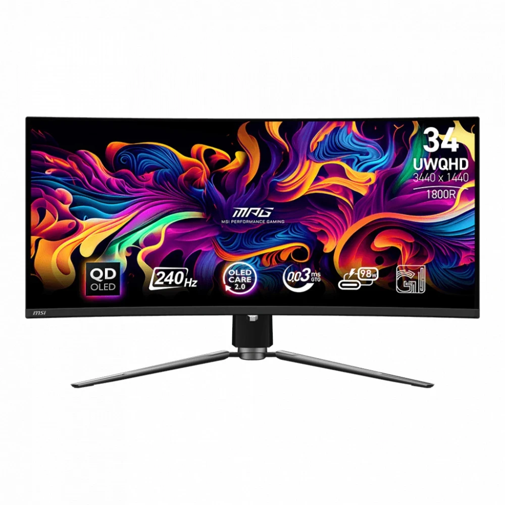 Монитор MSI MPG 341CQPX 34" QD-OLED, 3440x1440, 240Hz