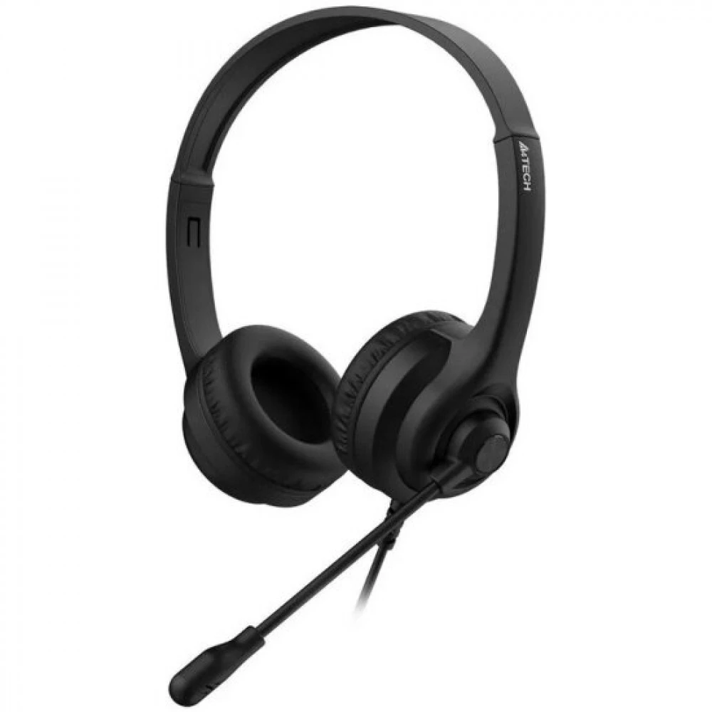 Гарнитура A4Tech HU-8, 20Hz-20kHz, 32 Om, 100dB, mic 100Hz-10kHz, 2m, USB, Black — 2