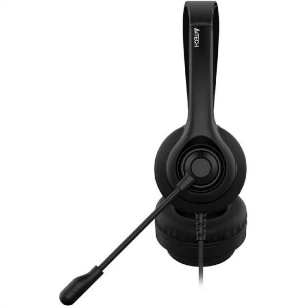 Гарнитура A4Tech HU-8, 20Hz-20kHz, 32 Om, 100dB, mic 100Hz-10kHz, 2m, USB, Black — 3