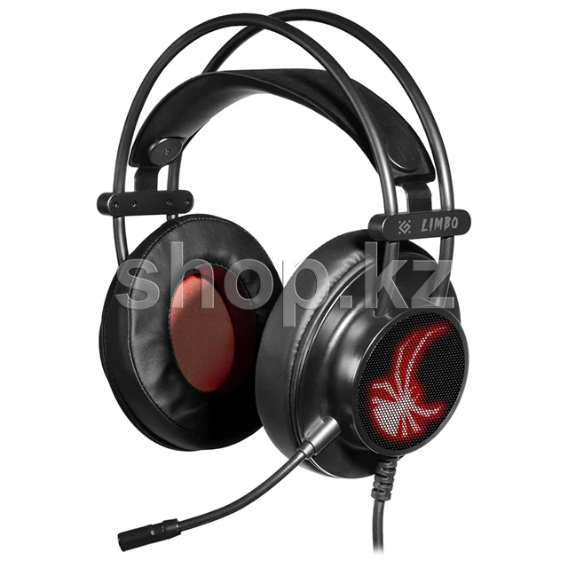 Гарнитура Defender Limbo, 20Hz-20kHz, 32 Om, 125dB, mic 100Hz-16kHz, 2.2 m, Black