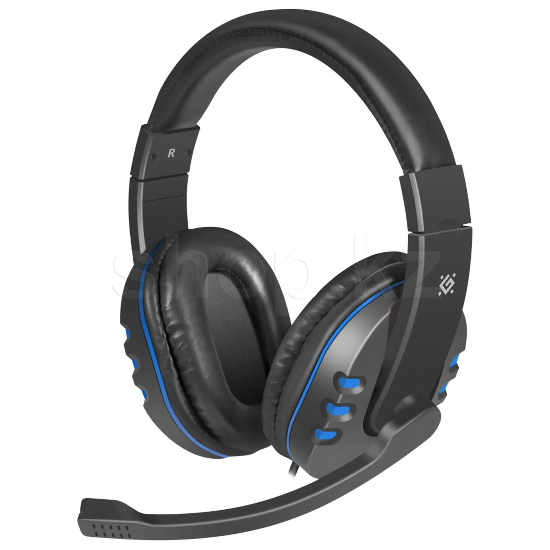 Гарнитура Defender Warhead G-160, 20Hz-20kHz, 32 Om, 108 dB, mic 20Hz-16kHz, 54 dB, 2.5m, Black-Blue
