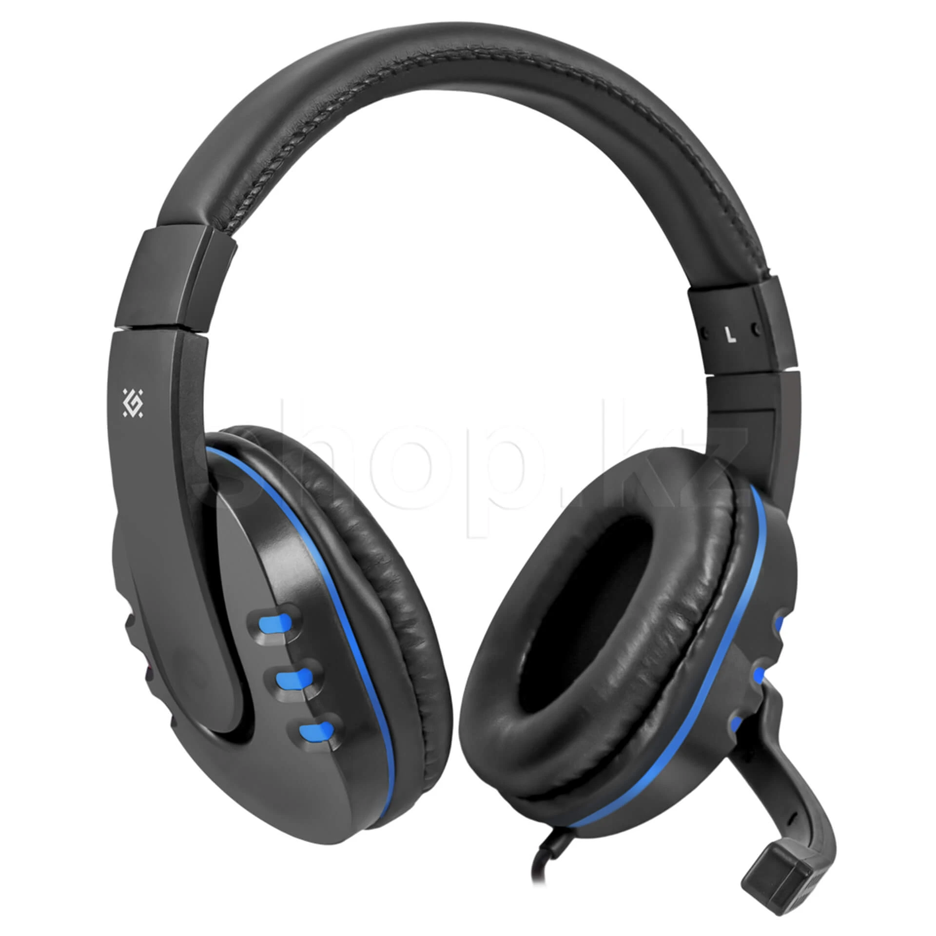 Гарнитура Defender Warhead G-160, 20Hz-20kHz, 32 Om, 108 dB, mic 20Hz-16kHz, 54 dB, 2.5m, Black-Blue — 2