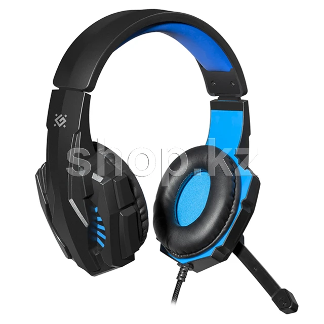 Гарнитура Defender Warhead G-390, 20Hz-20kHz, 32 Om, 105dB, mic 100Hz-16kHz, 1.8 m, Black-Blue — 2