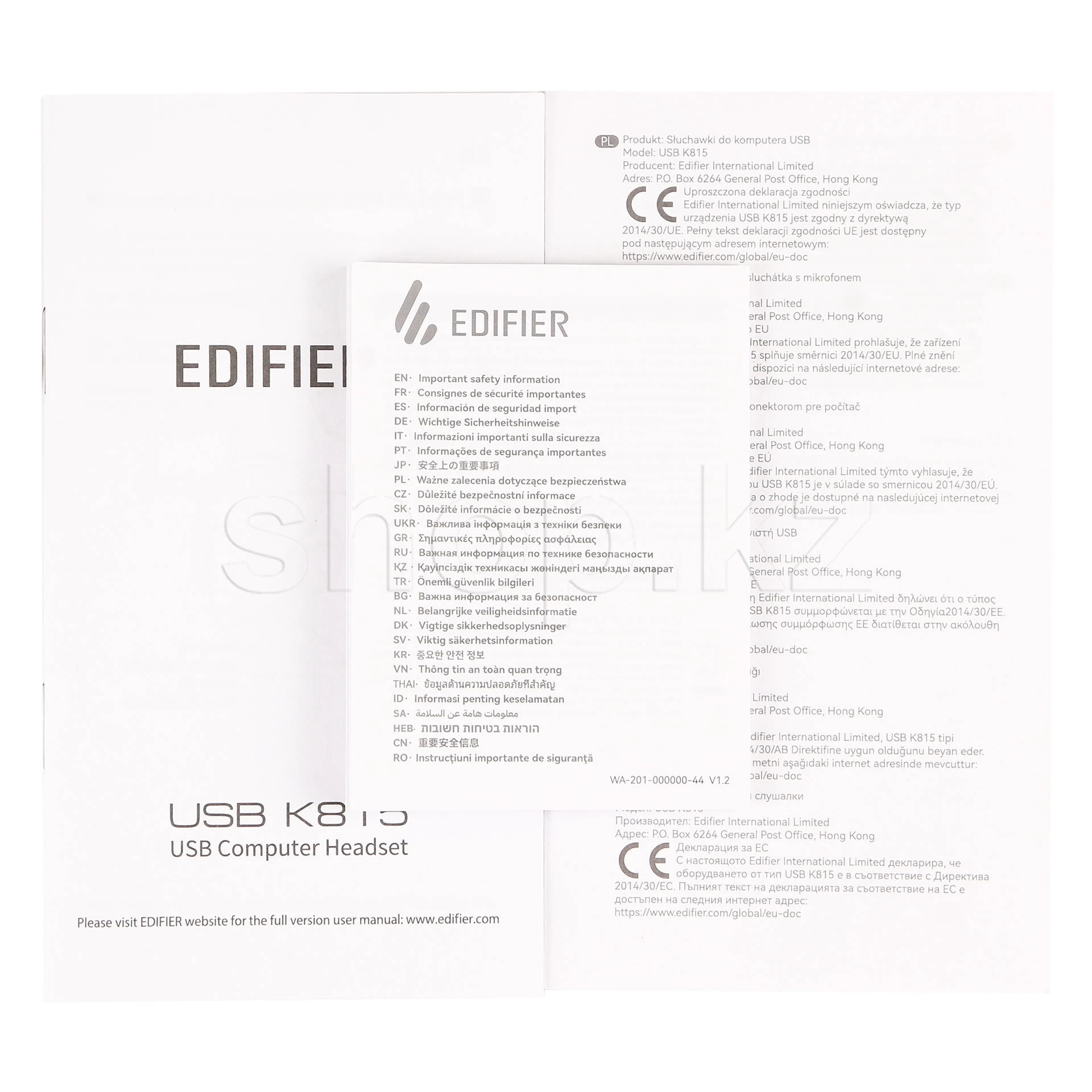 Гарнитура Edifier K815, 20Hz-20kHz, 40 Om, 94dB, 2.8m, USB, Black — 4
