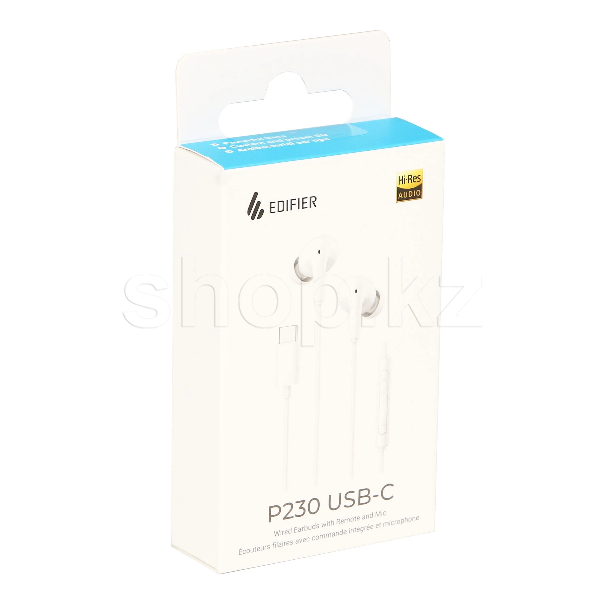 Гарнитура Edifier P230, 20Hz-40kHz, 94dB, USB-C, 1.2m, White — 4