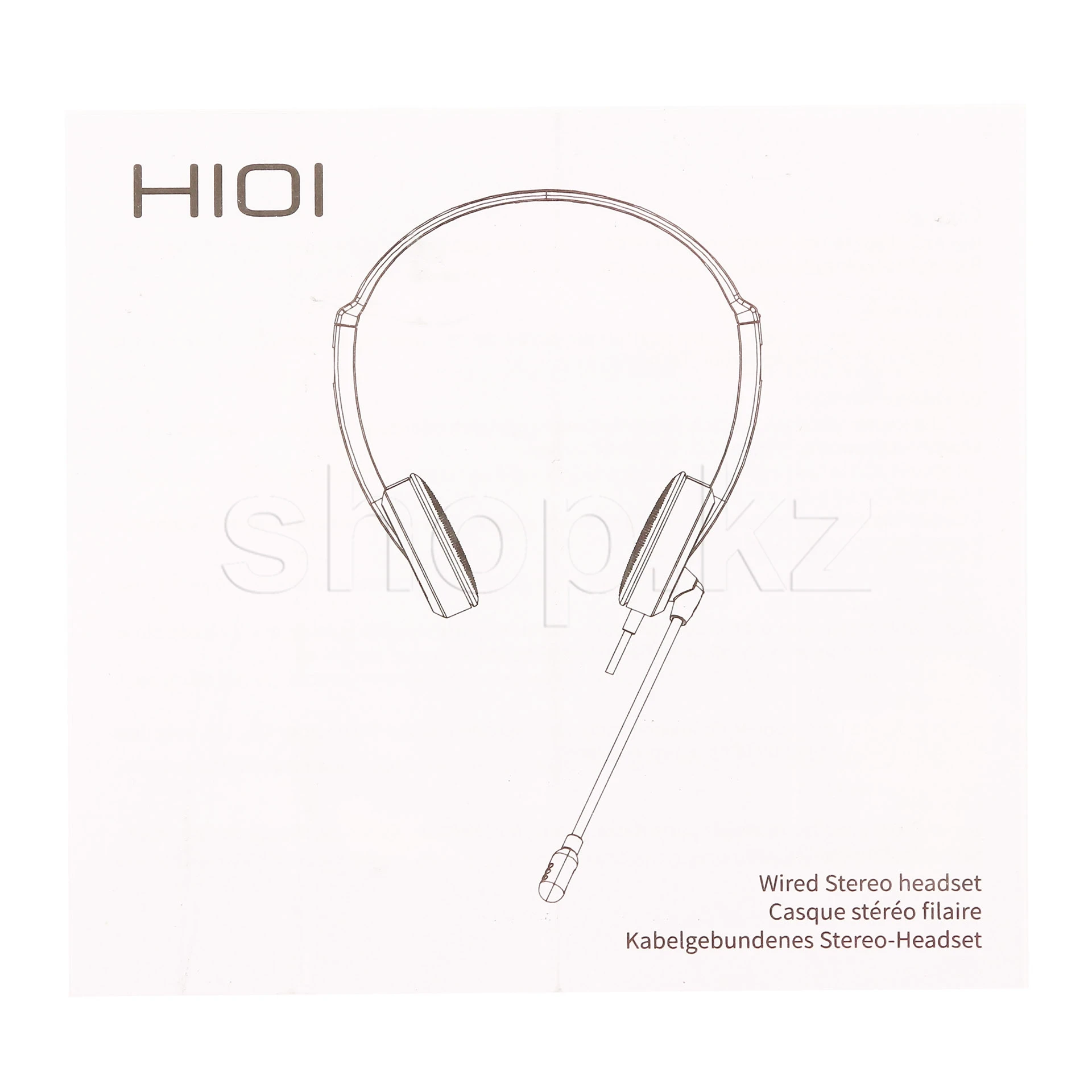 Гарнитура Rapoo H101, 20Hz-20kHz, 32 Om, 100dB, mic -45, 1.8 m, 3.5mm MiniJack, Black — 4