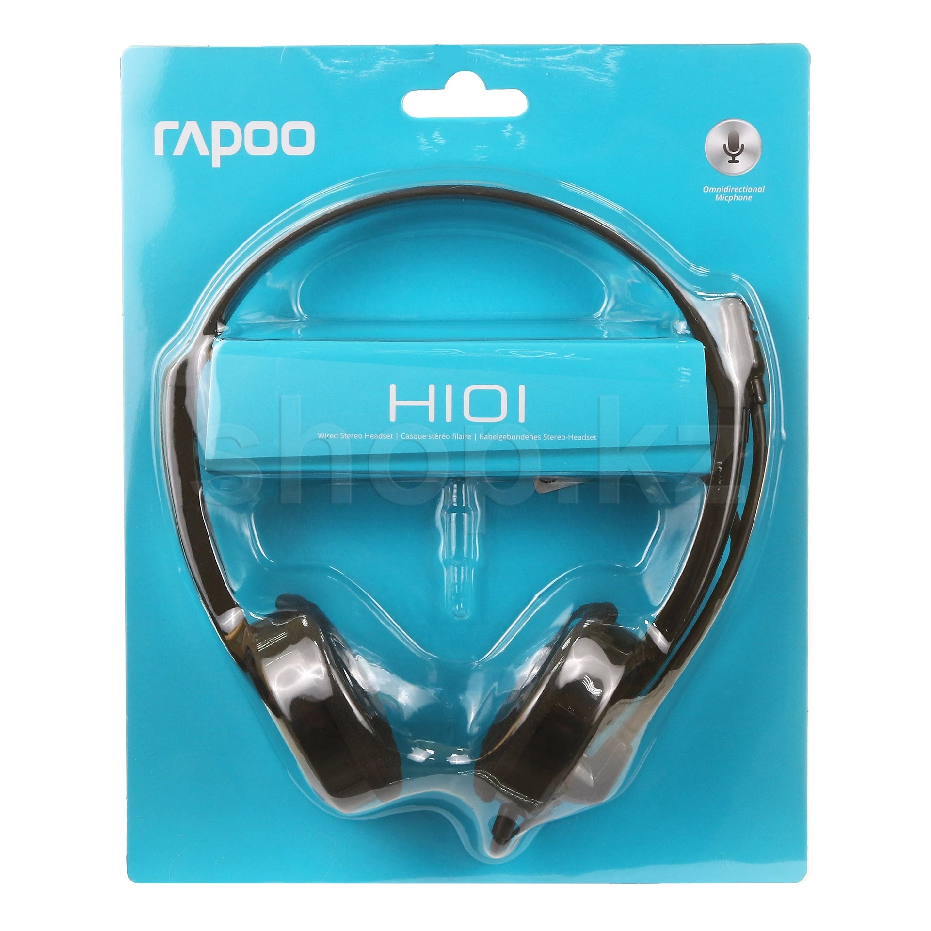 Гарнитура Rapoo H101, 20Hz-20kHz, 32 Om, 100dB, mic -45, 1.8 m, 3.5mm MiniJack, Black — 5
