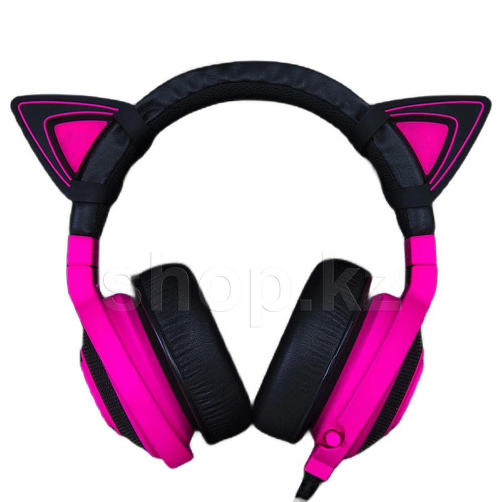 Накладные кошачьи ушки для гарнитуры Razer Kitty Ears for Kraken, Neon Purple — 2