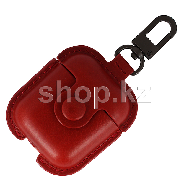 Чехол Usams для AirPods, US-BH475AP03, кожа, Red