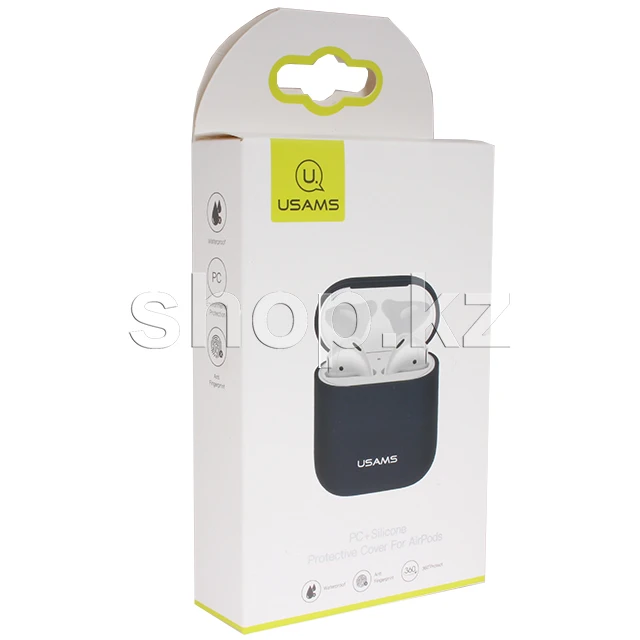 Чехол Usams для AirPods, US-BH502AP03, силикон, Dark Blue — 2