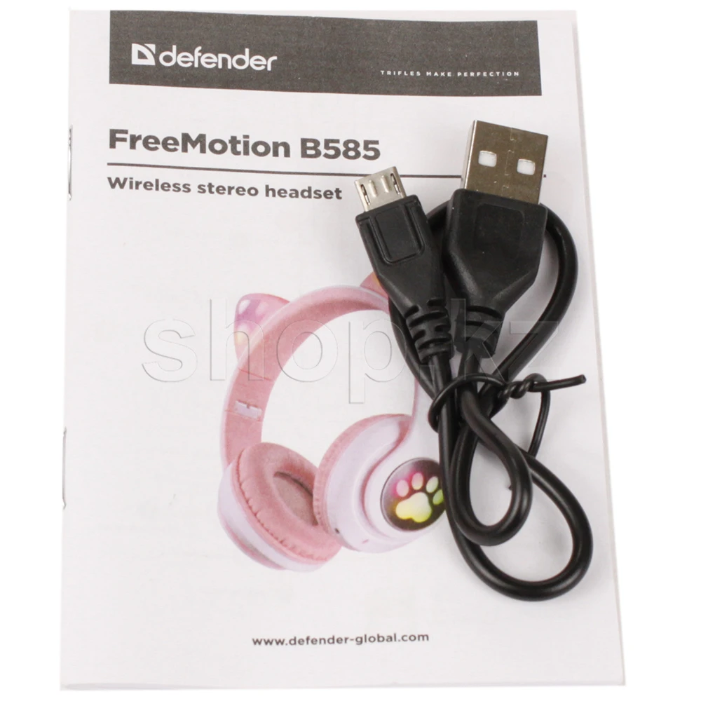 Bluetooth гарнитура Defender FreeMotion B585, 20Hz-20kHz, 100 dB, 10m, MicroSD, BT5.0+ EDR,LED,Black — 5
