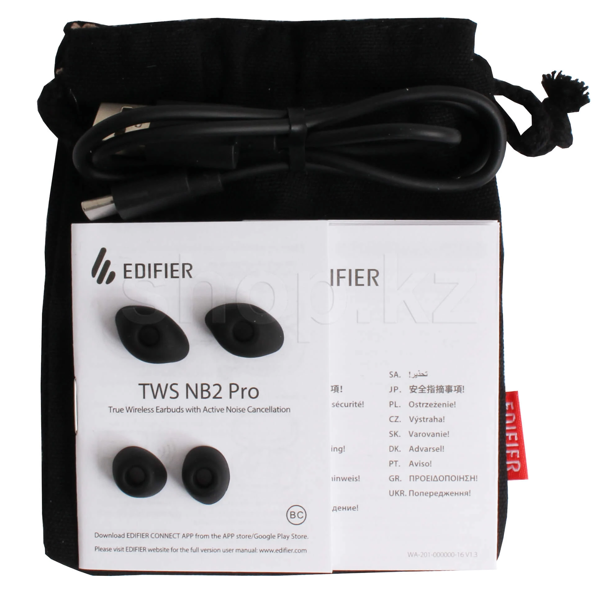 Bluetooth гарнитура Edifier TWS NB2 PRO, 20Hz-20kHz, 10m, BT5.0, Black — 4