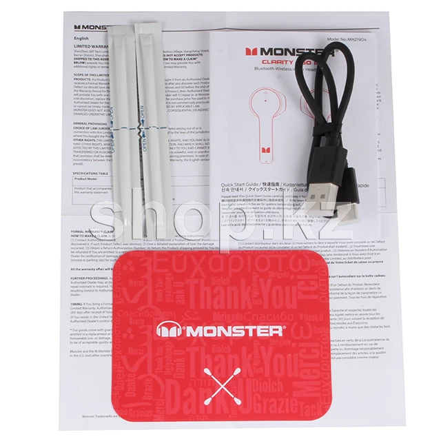 Bluetooth гарнитура Monster Clarity 550 LT, BT 5.0, Black — 4