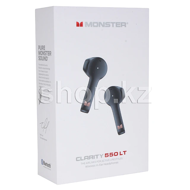 Bluetooth гарнитура Monster Clarity 550 LT, BT 5.0, Black — 5