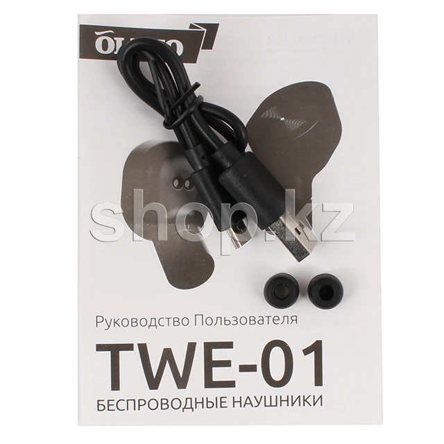 Bluetooth гарнитура Olmio TWE-01, 20Hz-20kHz, 16 Om, BT 5.0, Black — 4