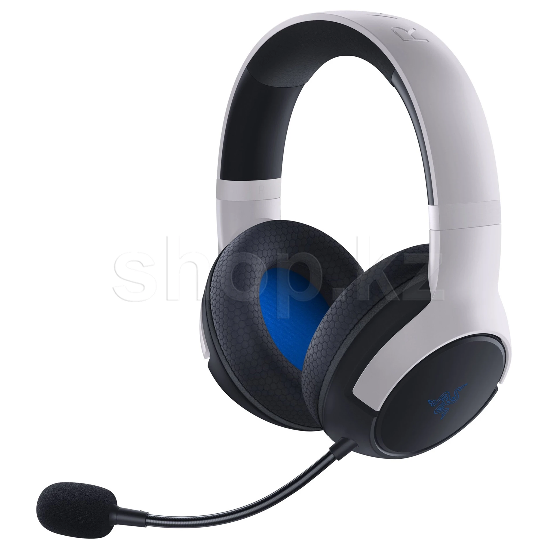 Bluetooth гарнитура Razer Kaira for PlayStation, 20Hz-20kHz,32Om,108dB,mic 100Hz-10kHz, 2.4ГГц,White