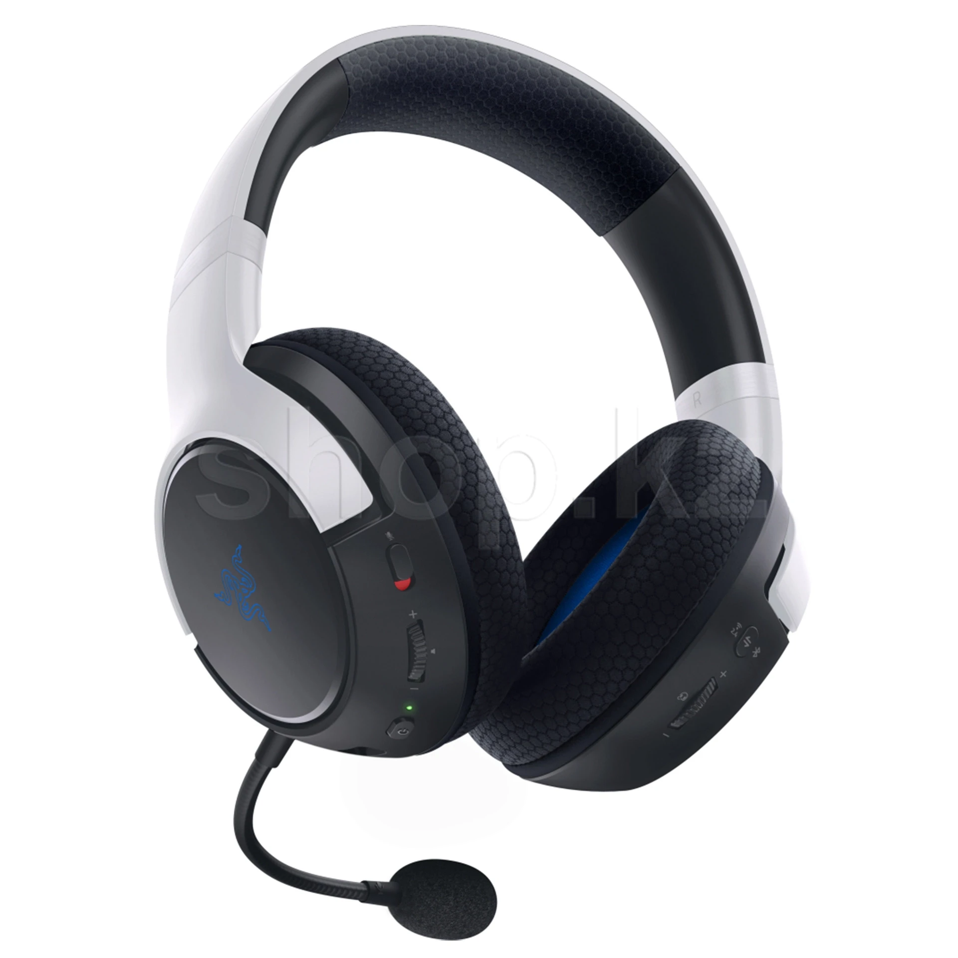Bluetooth гарнитура Razer Kaira for PlayStation, 20Hz-20kHz,32Om,108dB,mic 100Hz-10kHz, 2.4ГГц,White — 2