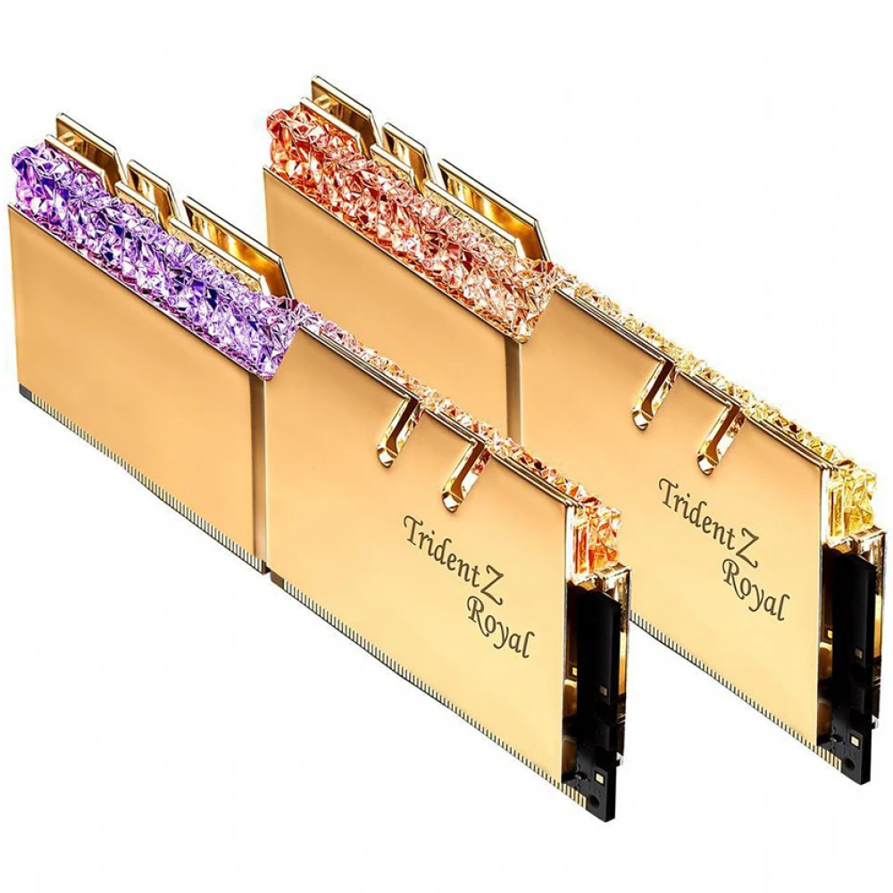 Оперативная память DDR-4 DIMM 16GB/4266MHz G.SKILL Trident Z Royal, 2x8GB Kit, CL19-19-19-39, 1.40V, Gold, BOX — 2