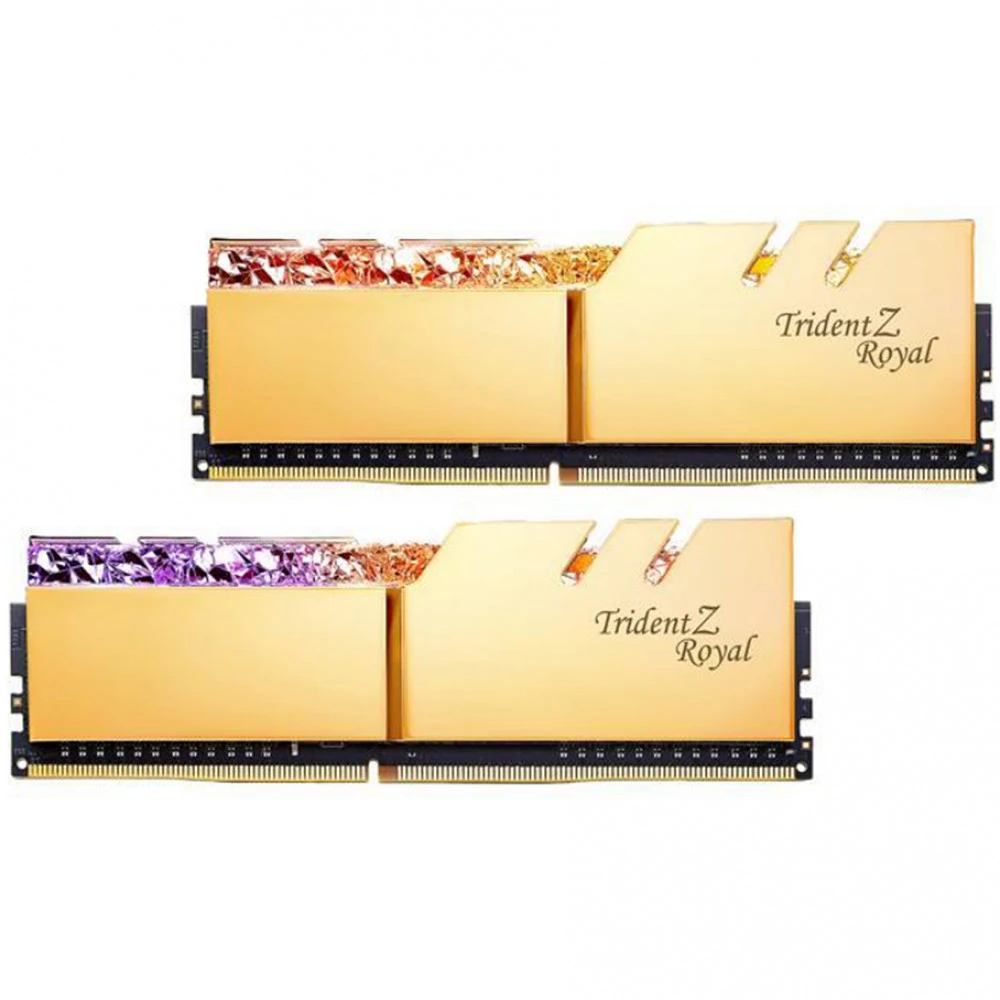 Оперативная память DDR-4 DIMM 16GB/4266MHz G.SKILL Trident Z Royal, 2x8GB Kit, CL19-19-19-39, 1.40V, Gold, BOX — 3