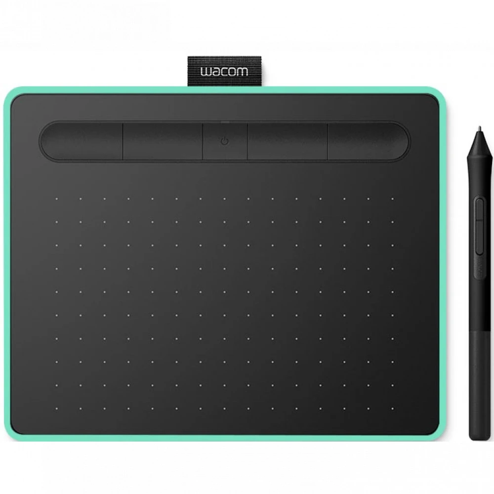 Графический планшет Wacom Intuos Small BT, Green, 6"х3.7", беспроводное перо, USB, BT