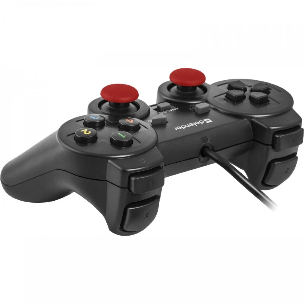 Геймпад Defender Glyder, Vibration, 12 кнопок, 4-поз джойстик, 2 D-Pad, USB — 5