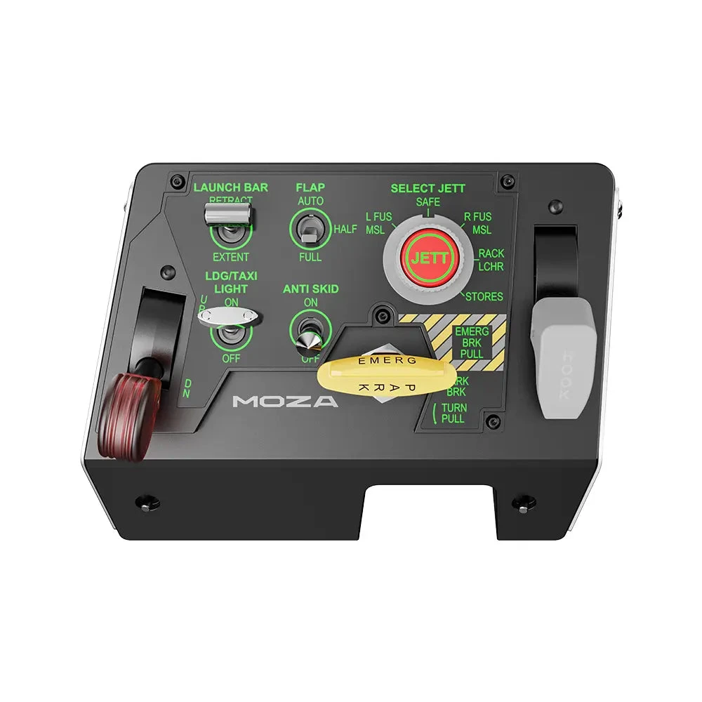 Панель авиасимулятора MOZA MTLP Take-off Landing Panel (AS009), 25 переключателей,датчик Холла,Black