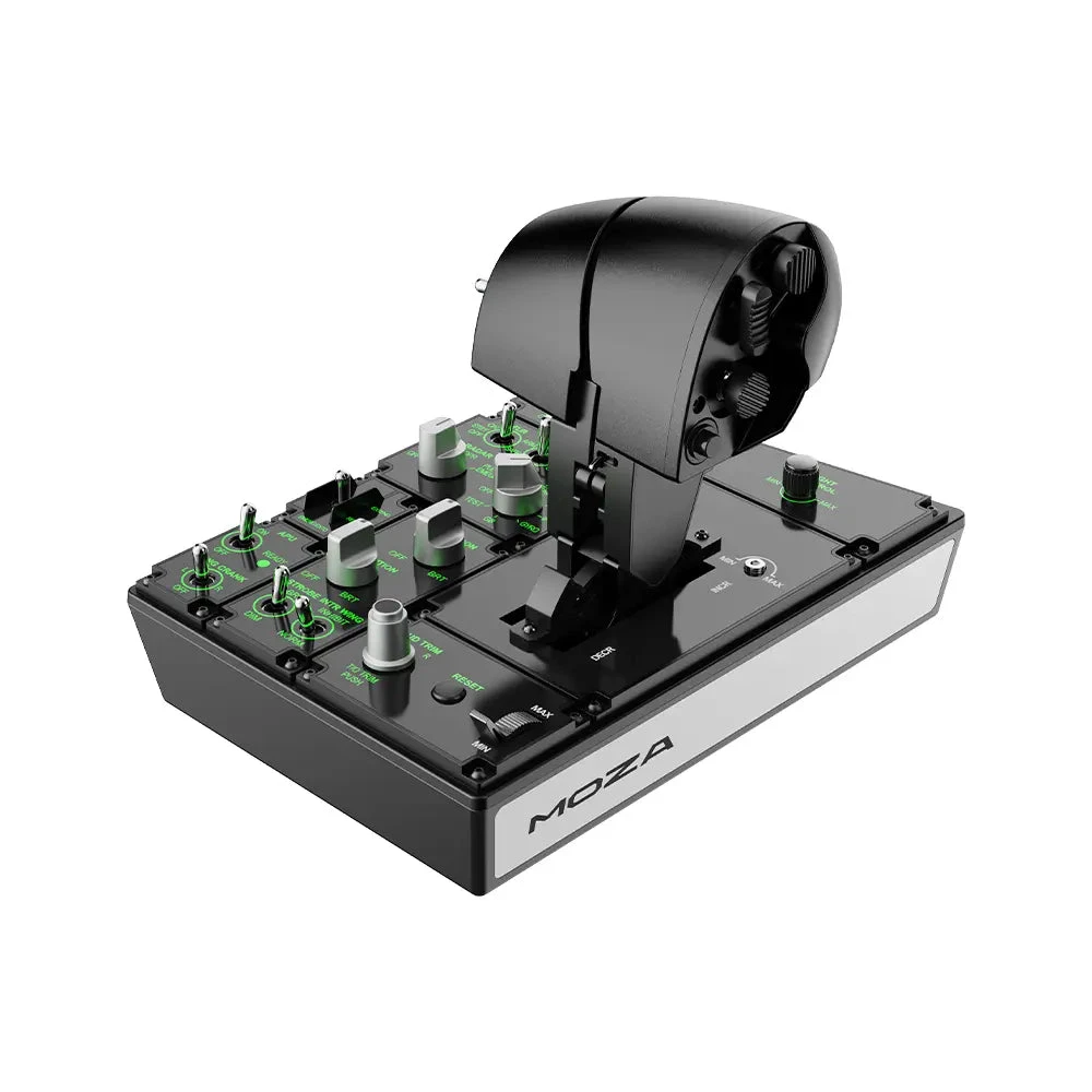 Рычаг управления двигателем Moza MTP Throttle Panel (AS008), 27 кнопок, виброэффект, USB, Black — 4