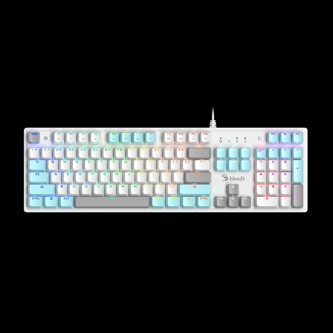 Клавиатура A4Tech Bloody S510R, Fire Black,Mult,Gaming,Blacklight,BLMS Brown (Tactile and Sient),USB