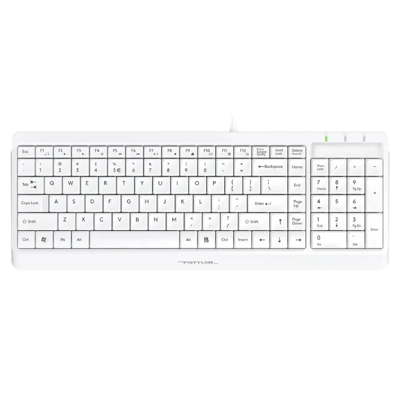 Клавиатура A4Tech Fstyler FK15, Wired, Black, Multimedia, Slim, USB